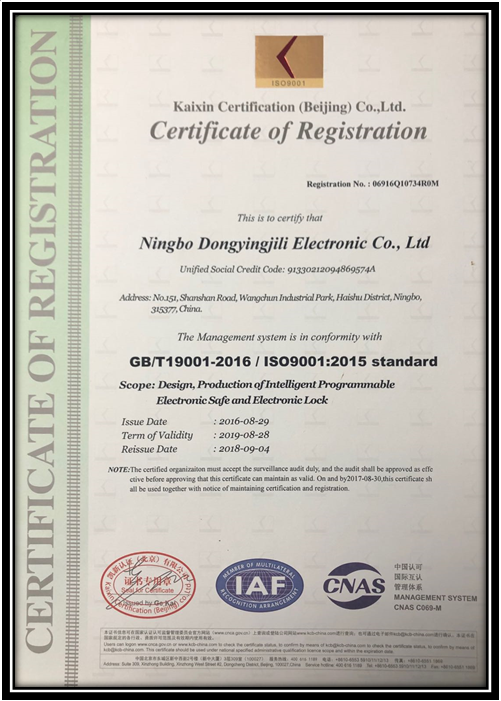 ISO 9001:2015 Certificate of Registration